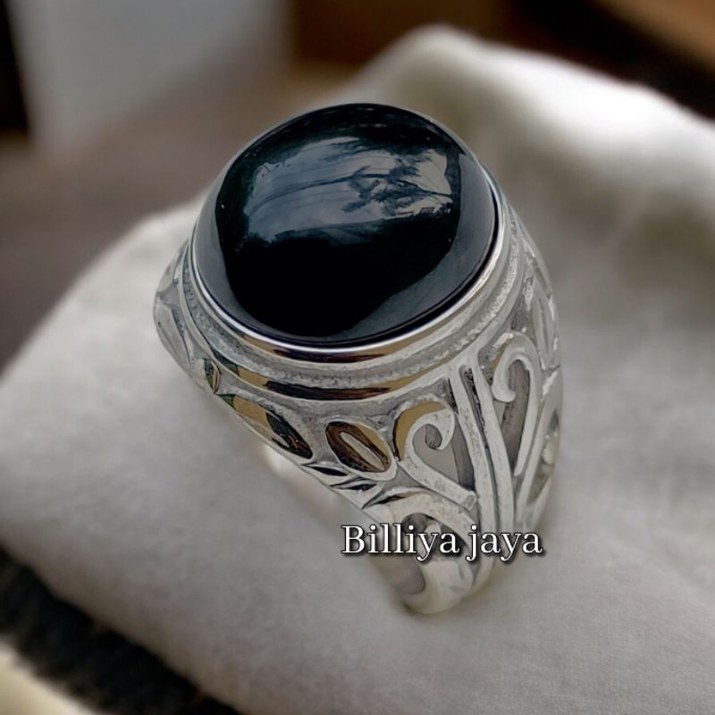 CINCIN BATU KECUBUNG TANDUK RING TITANIUM