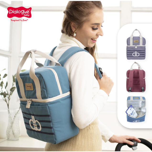 Cooler Bag / Tas Penyimpan ASI Double Container Grand Series & Ottimo Series - Dialogue Baby