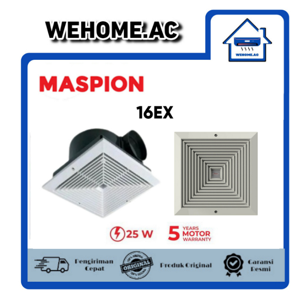 Exhaust Fan Maspion MV16EX Hexos Plafon Kipas Angin Dapur 10 inch