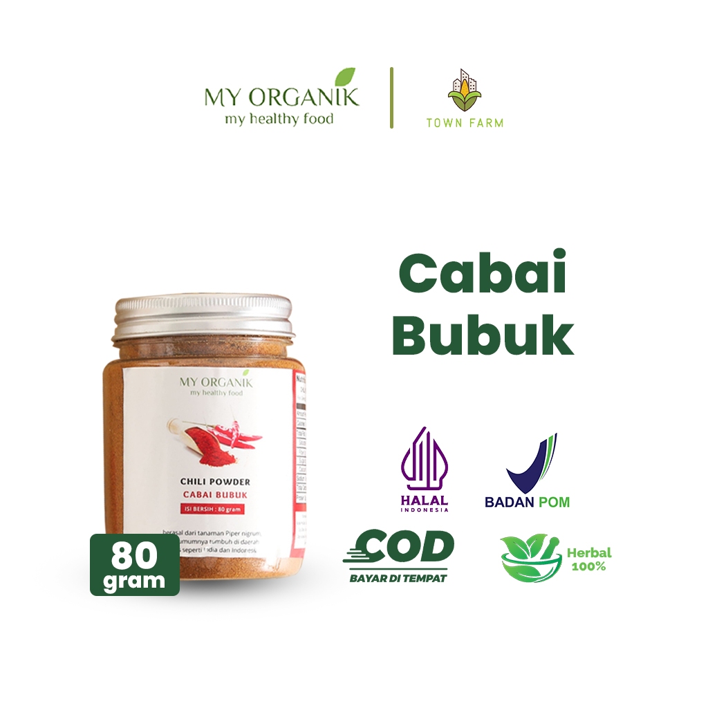 

My Organik Chilli Powder Cabe Cabai Bubuk Halus Murni Organik