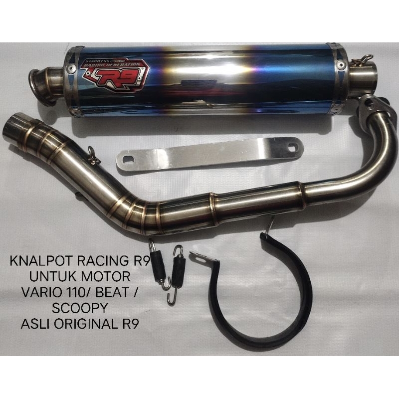 KNALPOT RACING R9 VARIO,BEAT,SCOOPY ASLI ORIGINAL R9