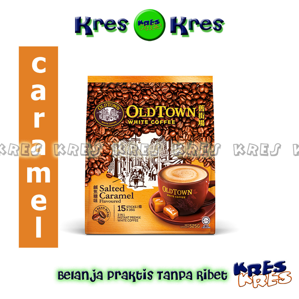 

KRES - OLDTOWN White Coffee SALTED CARAMEL Kopi Halal