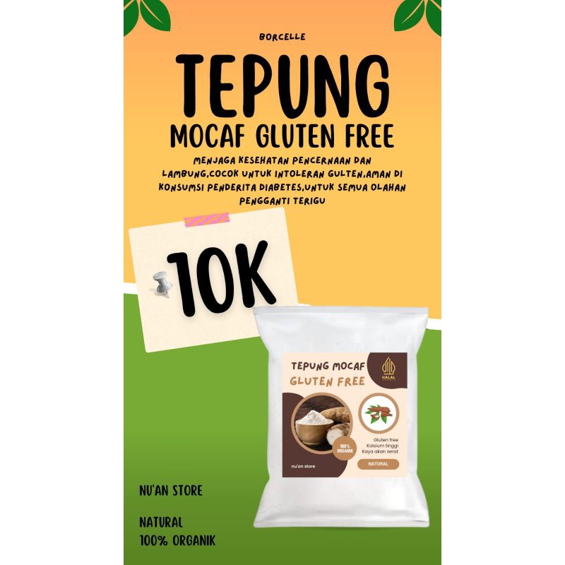 

tepung mocaf gluten kemasan 500 gram