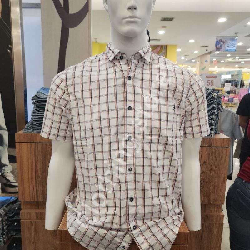 LOIS ORIGINAL kemeja pria lengan pendek putih KLS520