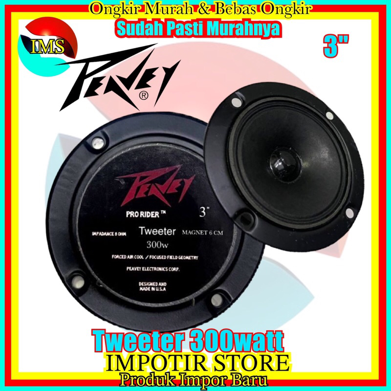 speaker sound Tweteer Peavey Prorider 3inch 300 watt magnet Ukuran 6Cm super High Import
