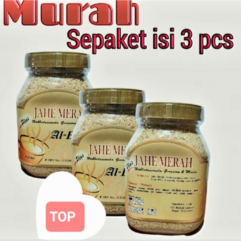 

Jahe Merah Bubuk AL BADR Plus Habbatusauda Gingseng Madu PAKET ISI 3 BOTOL Solusi Menghangatkan Badan Dan Mencegah Masuk Angin.