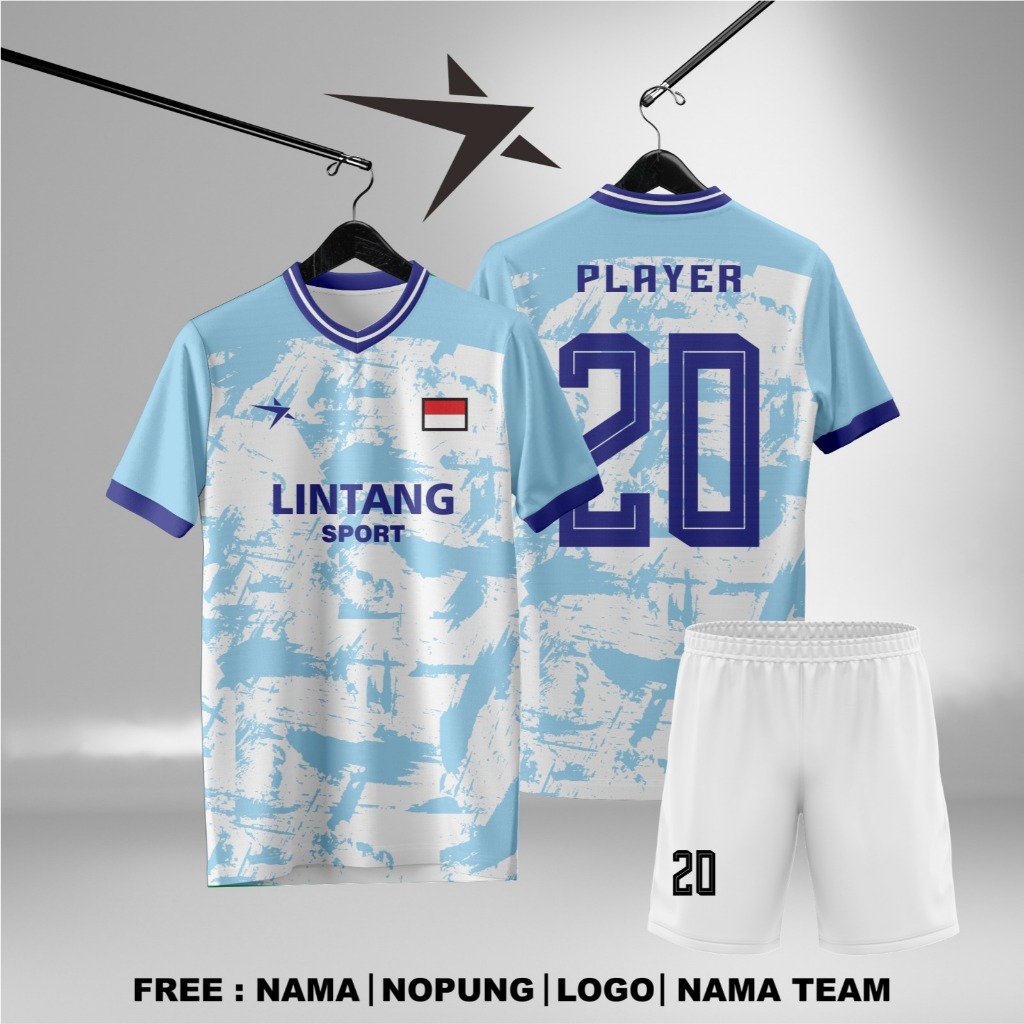Jersey Bola Full Print Sublim Premium Kaos Futsal Volly Custom Team