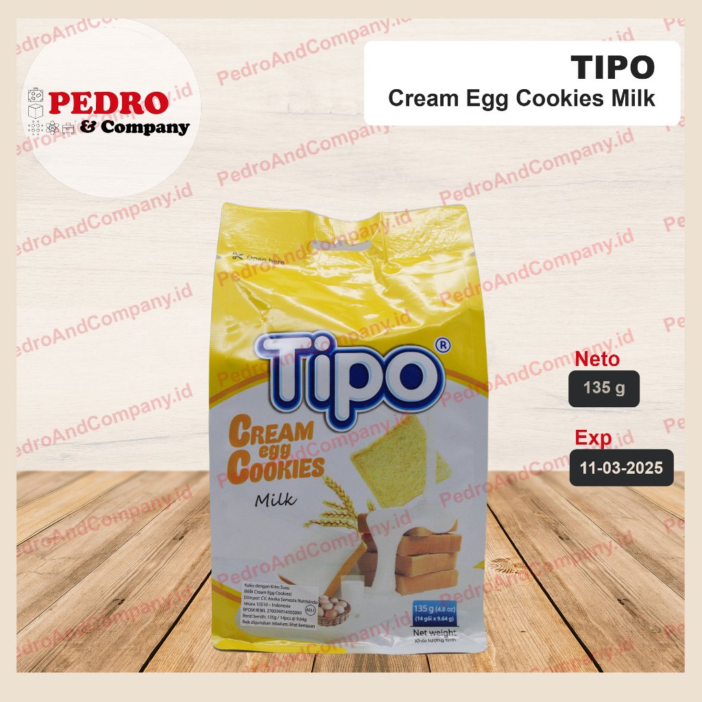 

Tipo Cream Egg Cookies 135 gram snack kukis krim susu
