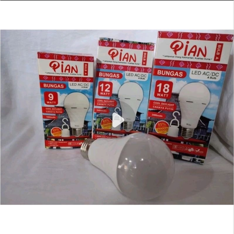 Lampu Bohlam Emergency LED ARASHI MAGIC 9W 12W 18W, 9 Watt 12 Watt 18 Watt / Lampu LED Hannochs Geni