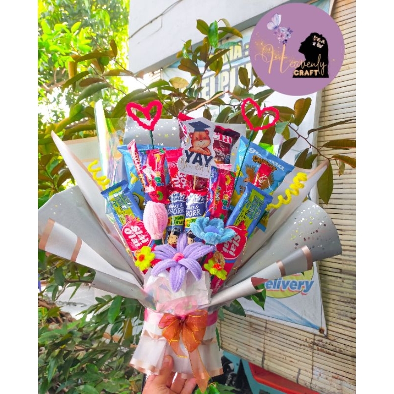 

Buket Snack Murah Semarang / Buket jajan / Buket Snack / Buket Wisuda Murah