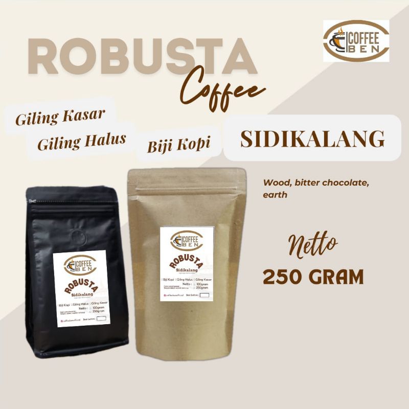 

CoffeeBen Kopi Robusta Sidikalang 250gram