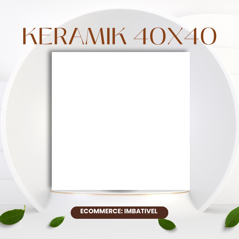 Keramik Lantai 40x40 Asia Tile Putih Polos | Keramik Lantai Dapur / Kamar Tidur / Ruang Keluarga