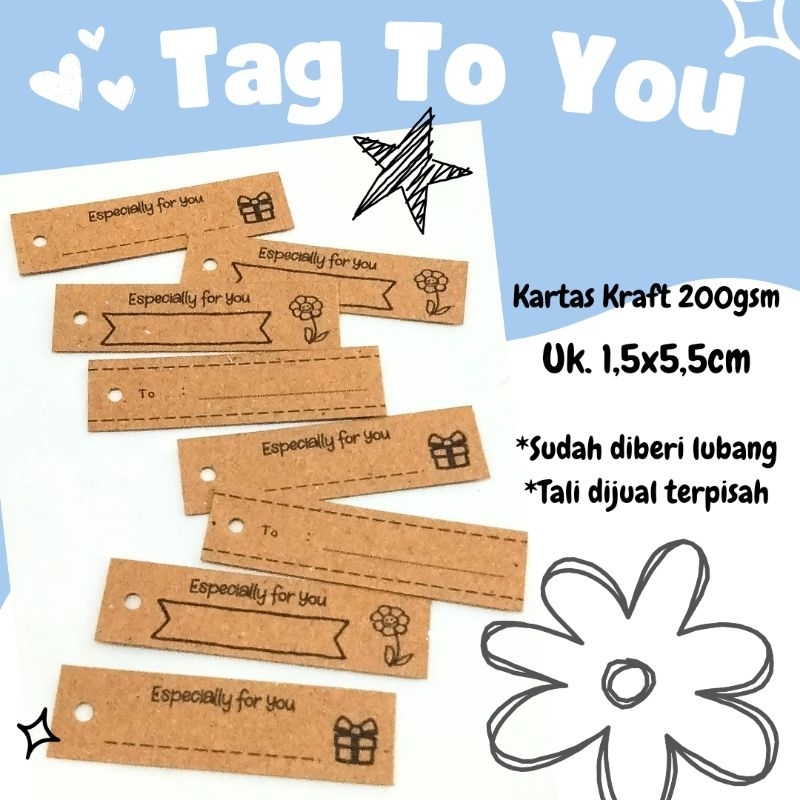 

[isi 50PCS] TAG GANTUNG/HANGTAG FOR YOU/HANGTAG KECIL KERTAS KRAFT 200GSM TULISAN CUSTOM SUDAH DILUBANGI/TAG LABEL LUCU UNIK AESTHETIC MURAH ISI BANYAK