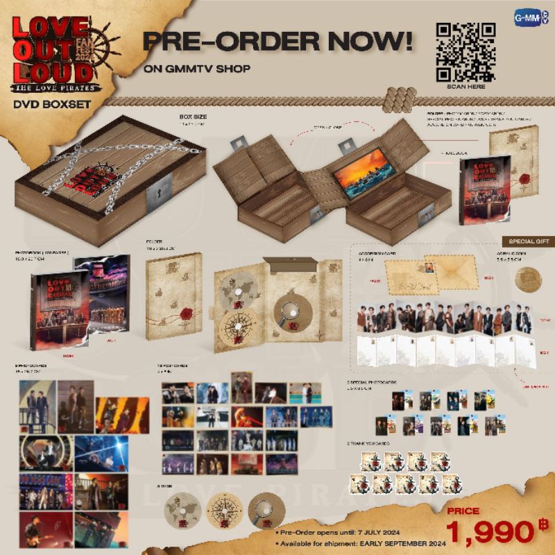[READY] DVD BOXSET LOVE OUT LOUD FAN FEST 2024 THE LOVE PIRATES || SHARING PHOTOBOOK POSTCARD PHOTOC