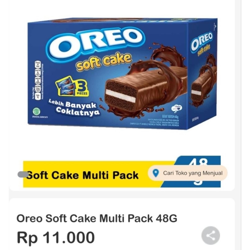 

oreo soft cake murah 48gr