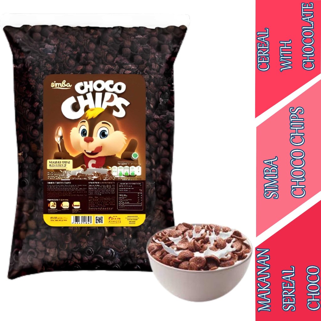 

Makanan Sereal Rasa Cokelat - Simba Choco Chips - Cereal Chips With Choco - 950gr