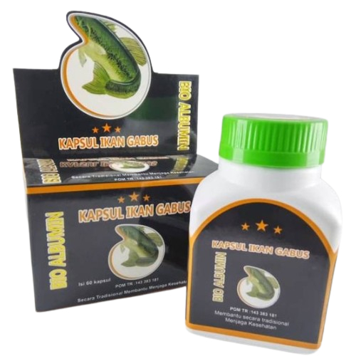 Kapsul Kutuk BIO ALBUMIN Kapsul Ikan Gabus - 60 kapsul