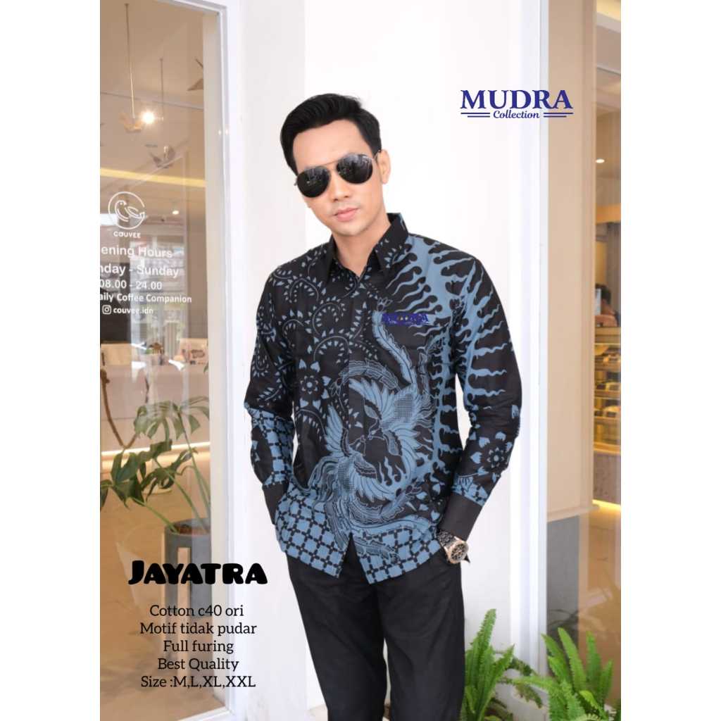 Batik Mudra Collection / Batik Pria Lengan Panjang / Batik Terbaru / Jayatra / Mudra Hijab