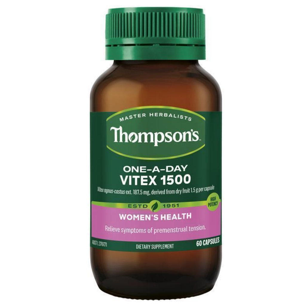 Thompson's One-A-Day Vitex 1500 - 60caps (Mens / Haid Tidak Teratur). Thompsons Vitex ORI PMS Menstr