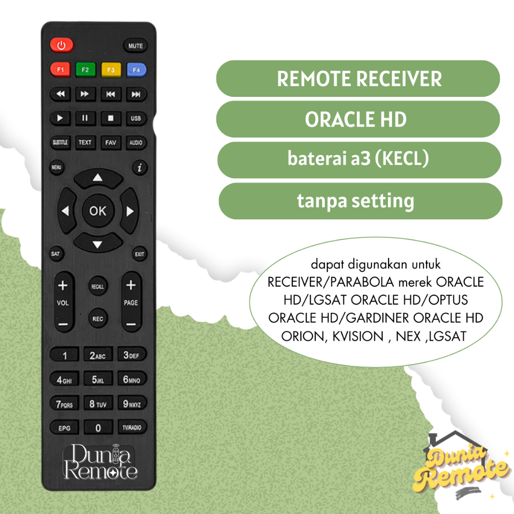 Remote Receiver Gardiner Oracle VISAT hd / Remot Parabola Gardiner Oracle