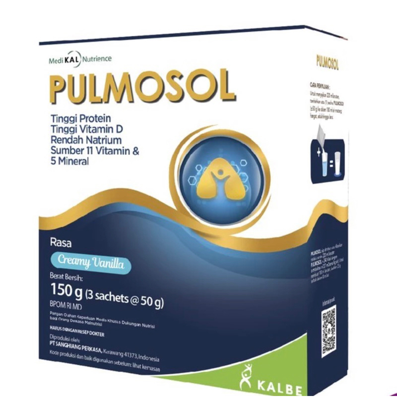 

Pulmosol (150g) Nutrisi untuk gangguan pernapasan