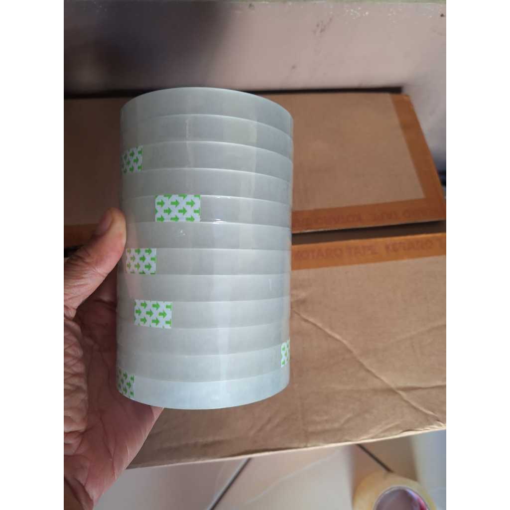 

Lakban Bening 12 mm 72 yard per slot 12 pcs