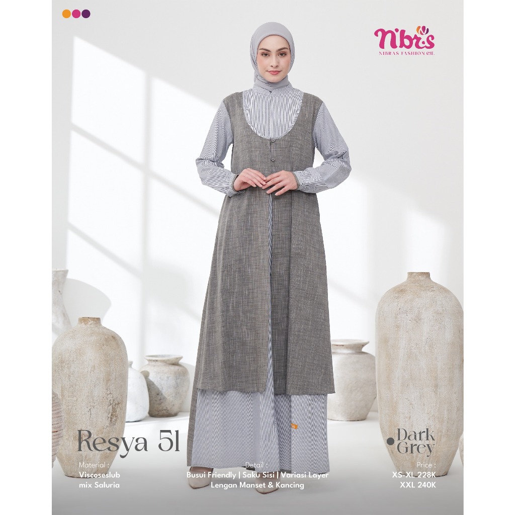 Jual Gamis Nibras Original Terbaru Resya 51