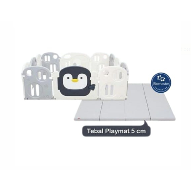 Preloved Lumba New Combo Penguin Fence Monochrome and Playmat 10+2 – Tanpa Ring Basket By Mamasewa