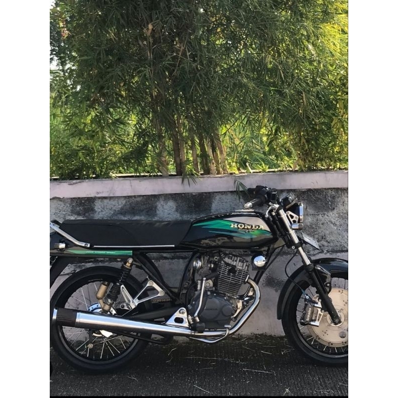 Striping lis sticker standar honda gl max 1997 hijau gold stiker gl max hijau 1997