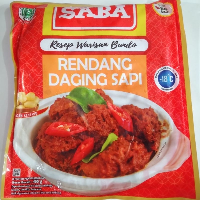 

SABA RENDANG SAPI