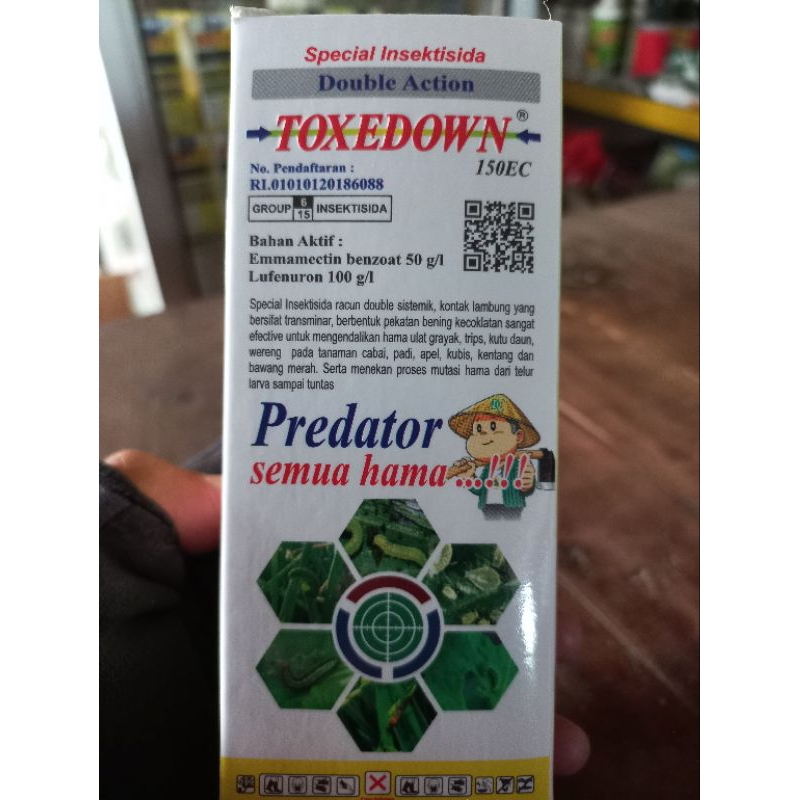 Insektisida Toxedown 150 Ec Obat Ulat Kemasan 100 ml