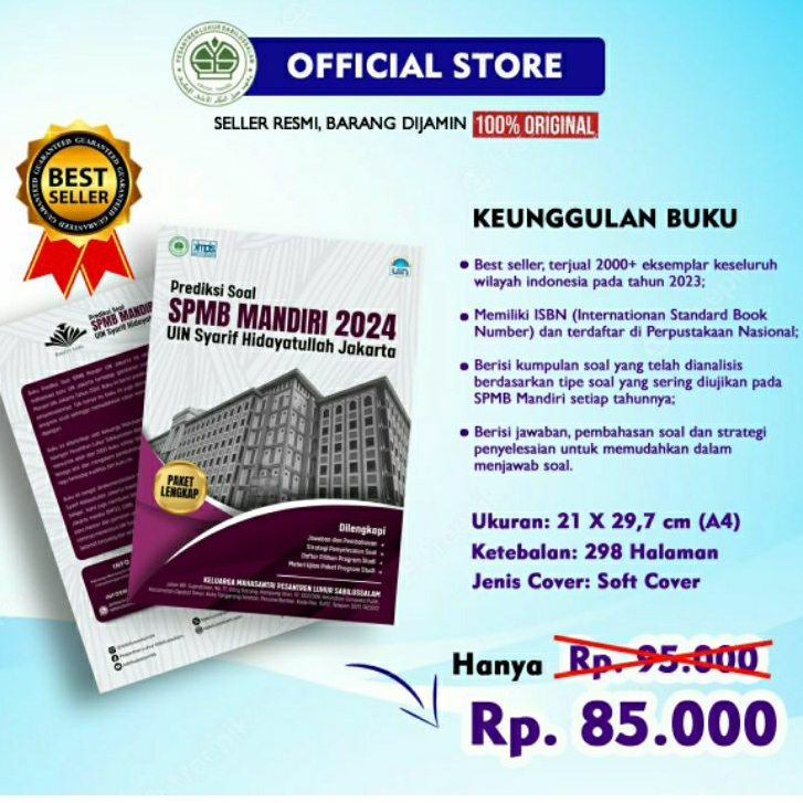 BUKU PREDIKSI SOAL SPMB MANDIRI UIN JAKARTA