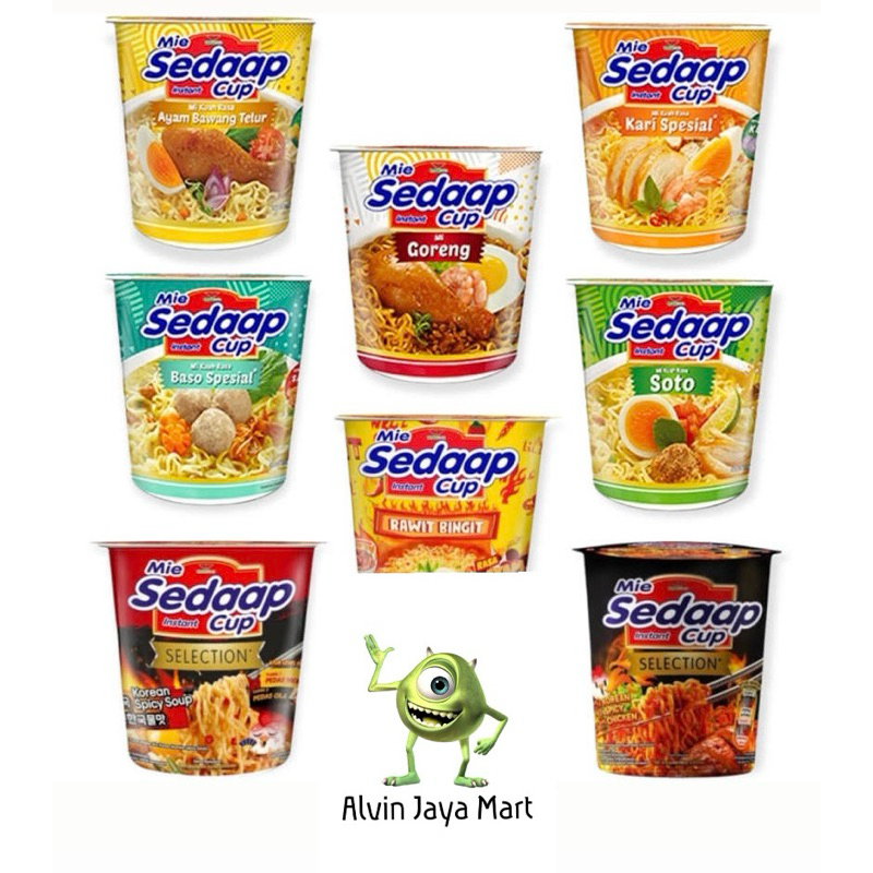 

Mie Sedaap Cup 1 dus isi 12 pcs Mie instan cup