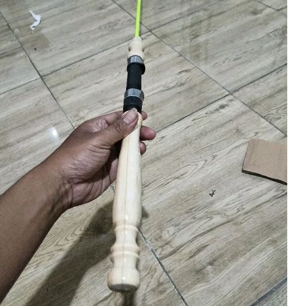 gagang joran pahul pegangan joran pancing kayu