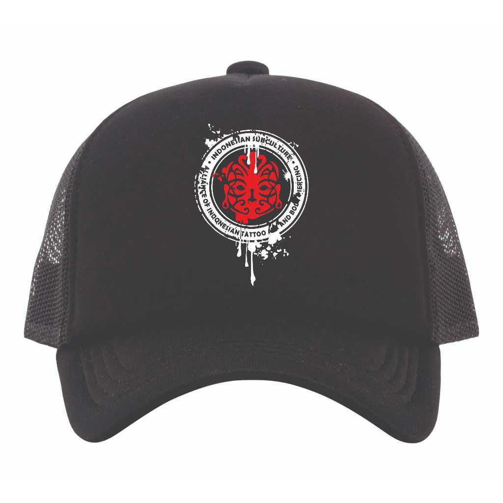 Topi trucker sablon masberto/Topi jaring masberto