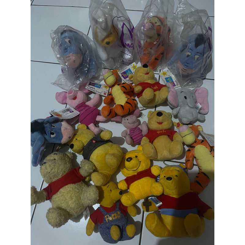 Pooh New Segel Brand Pooh / Mcd. Disney Sega Boneka Original Pooh Tiger Eyore Piglet
