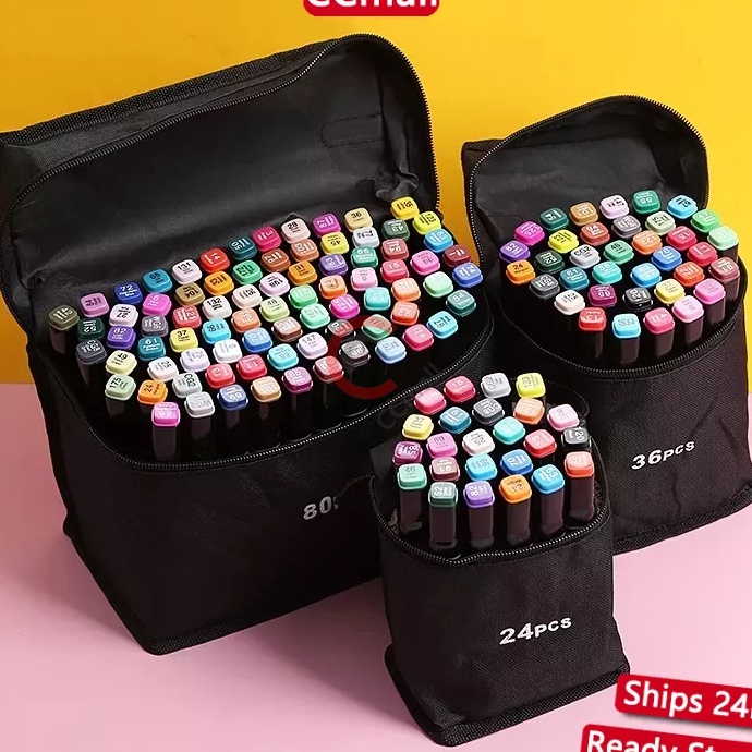 

COD 12Pcs Spidol Touch Art Maker Graphic Art Maker Pen Color Spidol Warna 123668 Set Warna Sketsa Spidol Umum General Marker Set Animation Markers