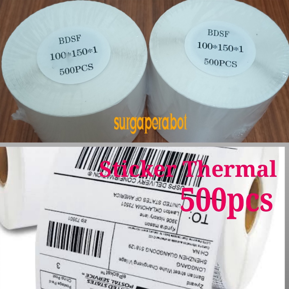 

Hanya disini Kertas Sticker Thermal Label Barcode 5 pcs 1x15 1x15 cm Stiker