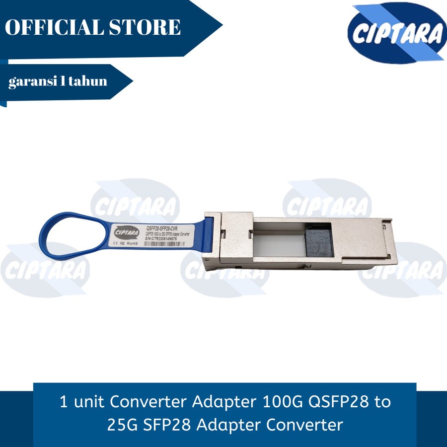 100G QSFP28/40G QSFP+ to > 25G SFP28/10G SFP+/1G SFP Adapter Converter