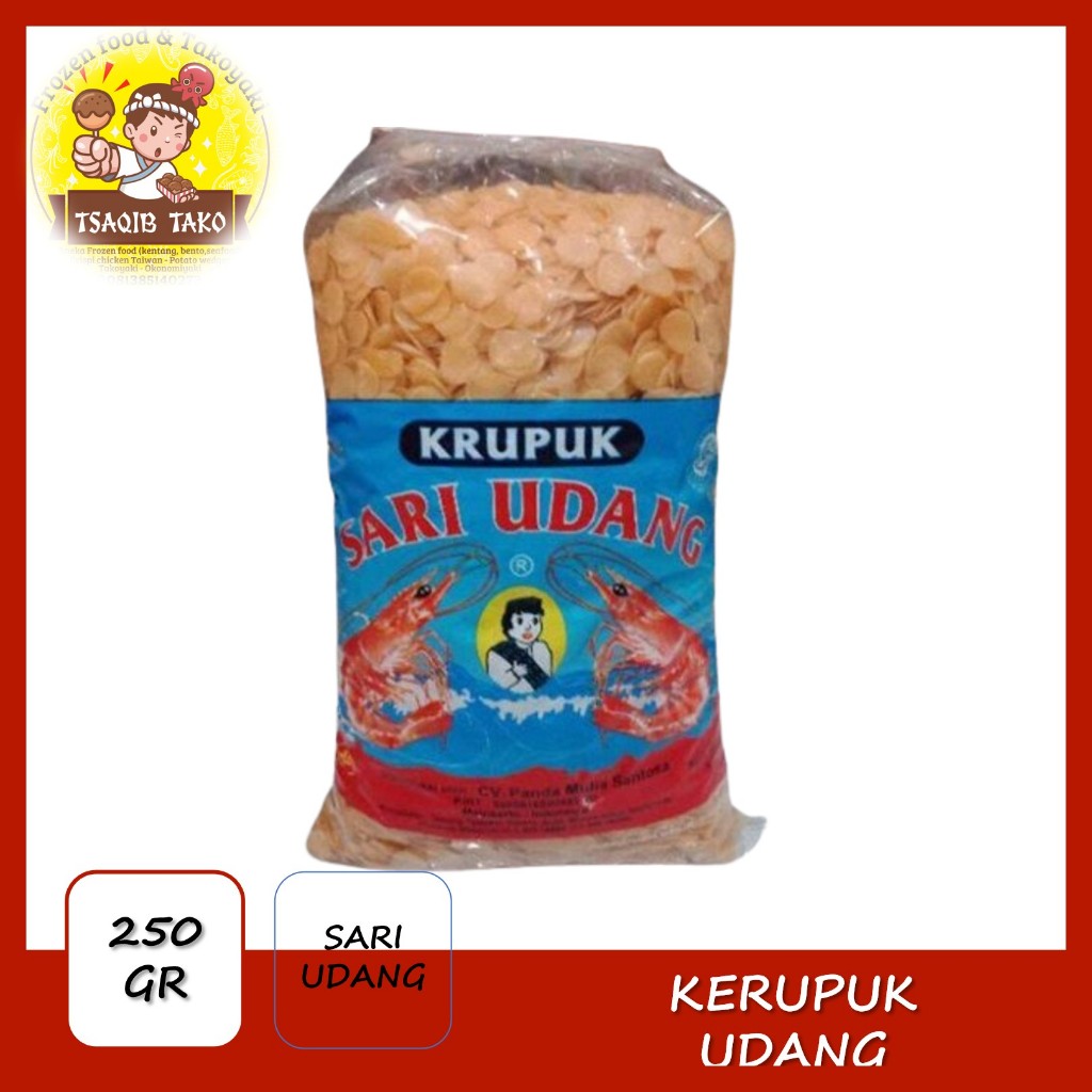 

PROMO KERUPUK UDANG SARI UDANG 250 GR /ASLI