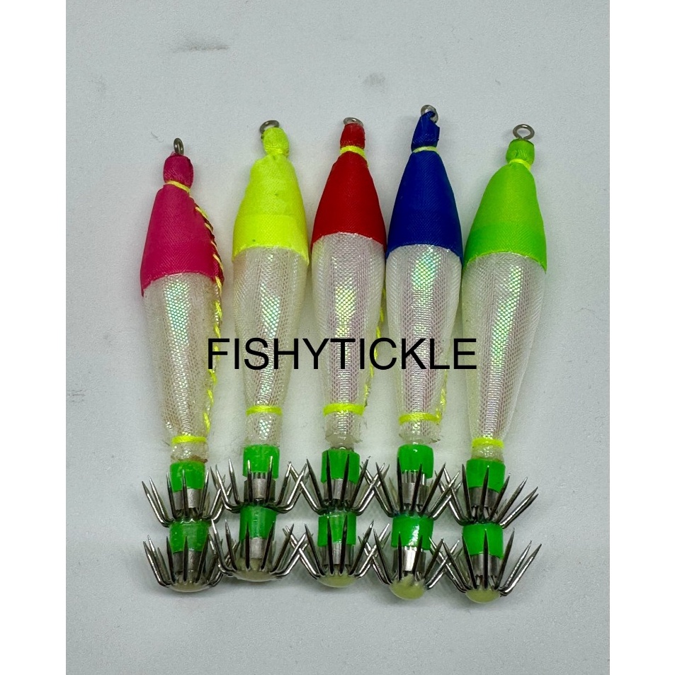 Produk Umpan Pancing Cumi 1  2 Premium Hook Apollo Kilap Manik Harga Per Bungkus  Squid Jig
