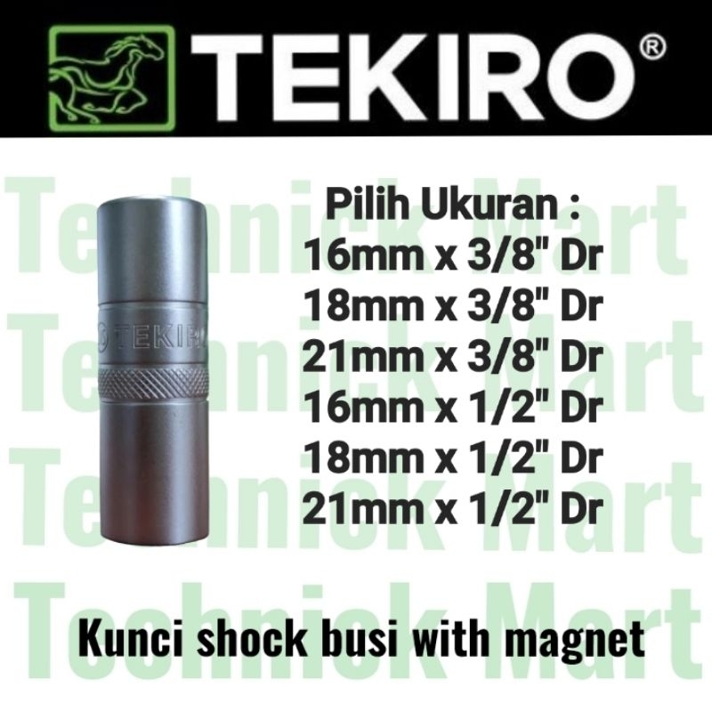 TEKIRO kunci shock busi 16 18 21 mm with magnet