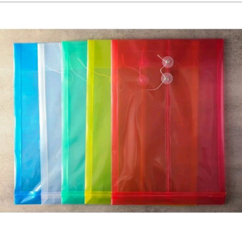 MAP DOKUMEN PLASTIK TALI | MAP TALI PLASTIK | DATABAG - 12 pcs