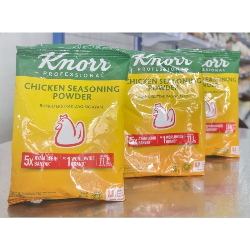 

Knorr Chicken Seasoning Powder 200gr/Knorr Kaldu Ayam Profeisonal 200gr/Knorr Kaldu Ayam