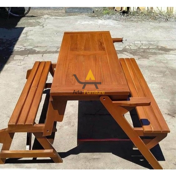 Kursi taman lipat kayu | Kursi taman lipat jati magic Jepara