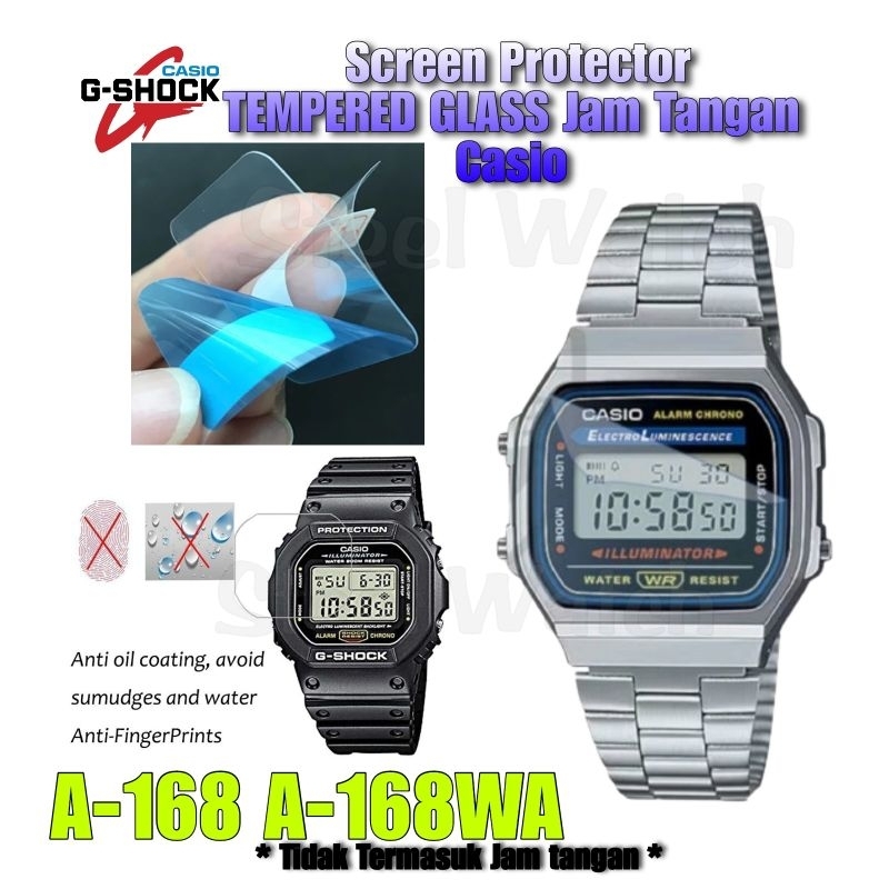 Anti Gores Jam Tangan Casio G-Shock A-168 A-168WA Tempered Glass A168 a168 A168WA a168wa