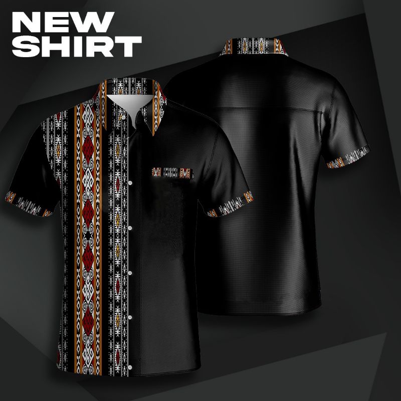 Kemeja batik premium motif adat tenun NTT