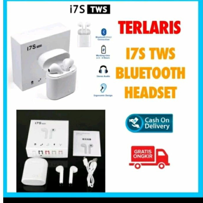 headset Bluetooth tws i7s grade A