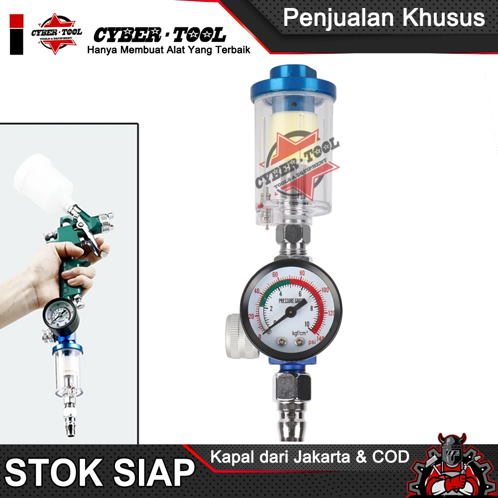 REGULATOR FILTER SPRAY GUN SPRAYGUN KOMPLIT