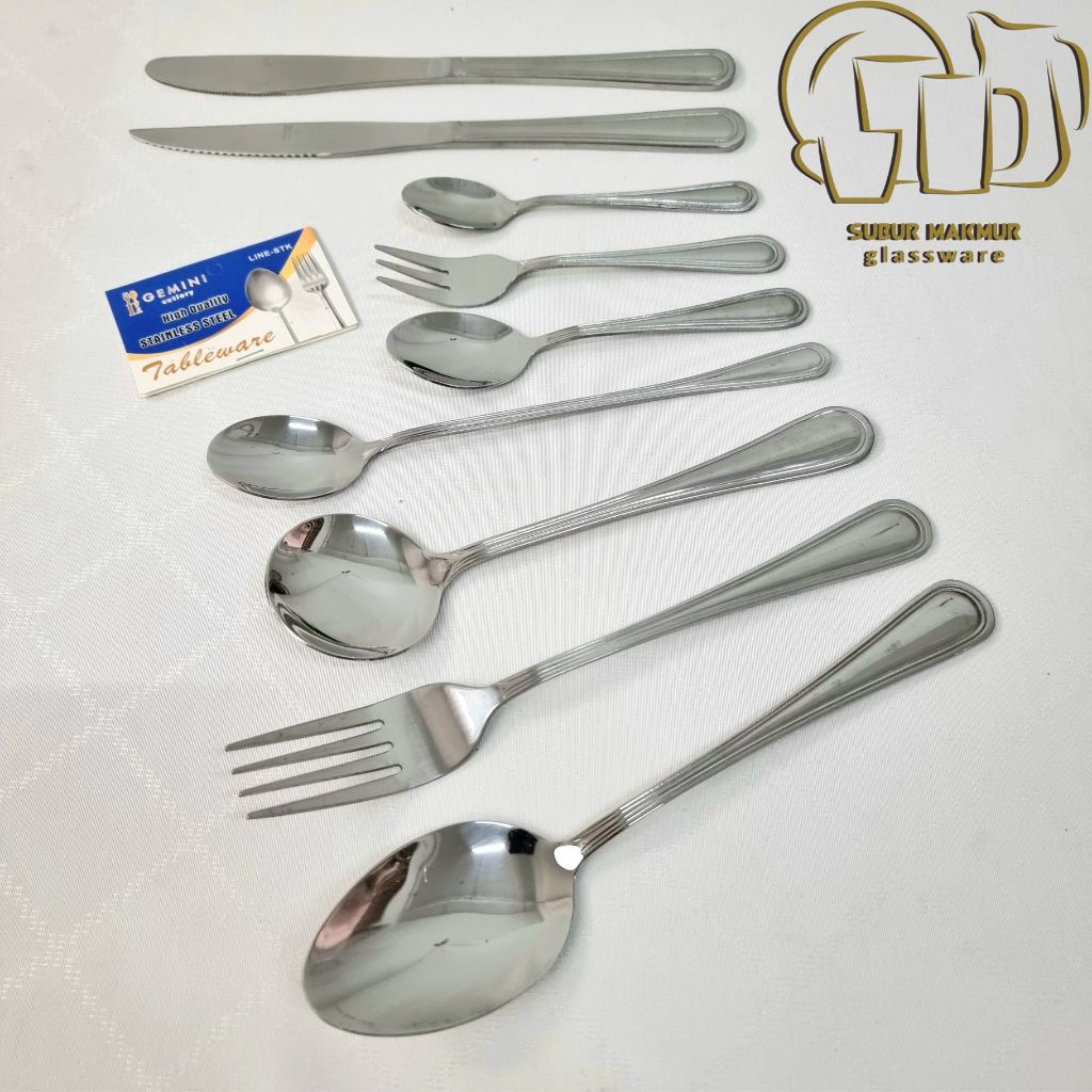 [6 pcs] Steak Motif Garis Hotel Stainless Steel Knife (-STK)